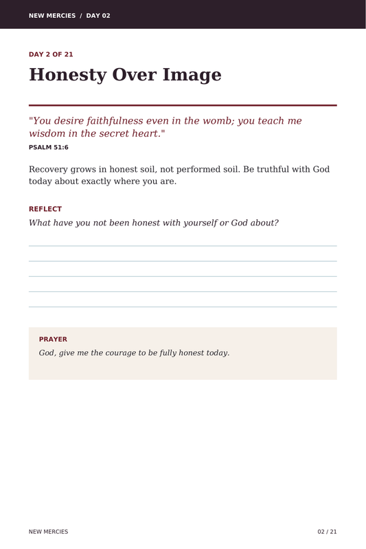 New Mercies A 21-Day Devotional for Sobriety & Recovery